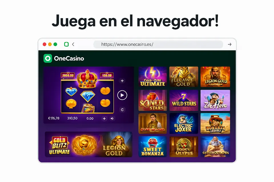 La inscripción se puede reproducir en el navegador, abra el navegador con juegos